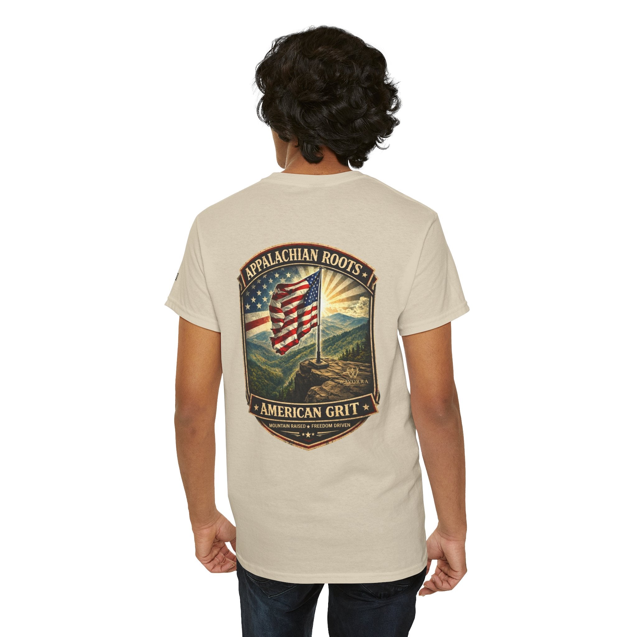 Appalachian Roots T‑Shirt — American Grit Flag Graphic Tee