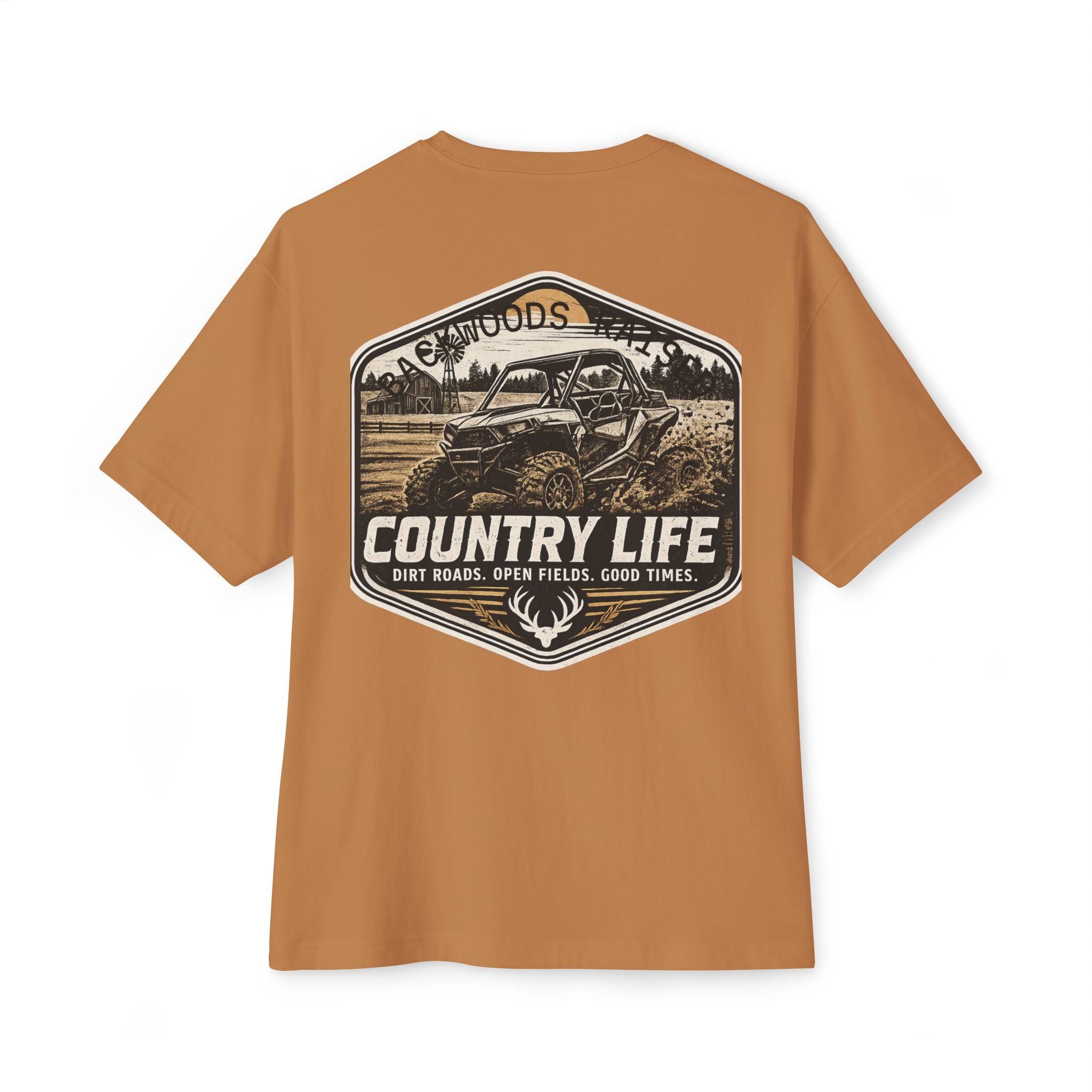 Country Life Tee — "Backwoods Raised" Graphic Shirt