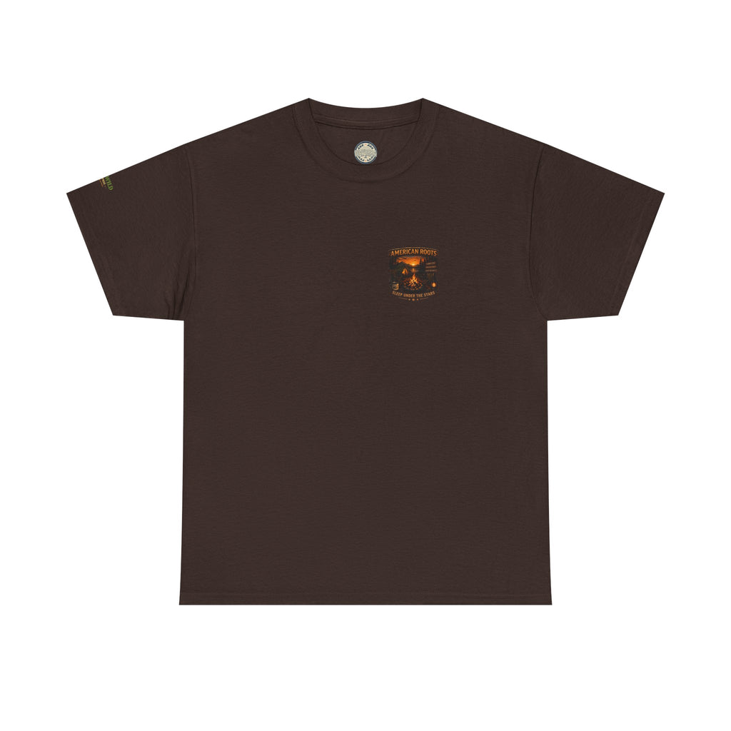 Camping T-Shirt — "American Roots: Sleep Under the Stars" Outdoor Tee