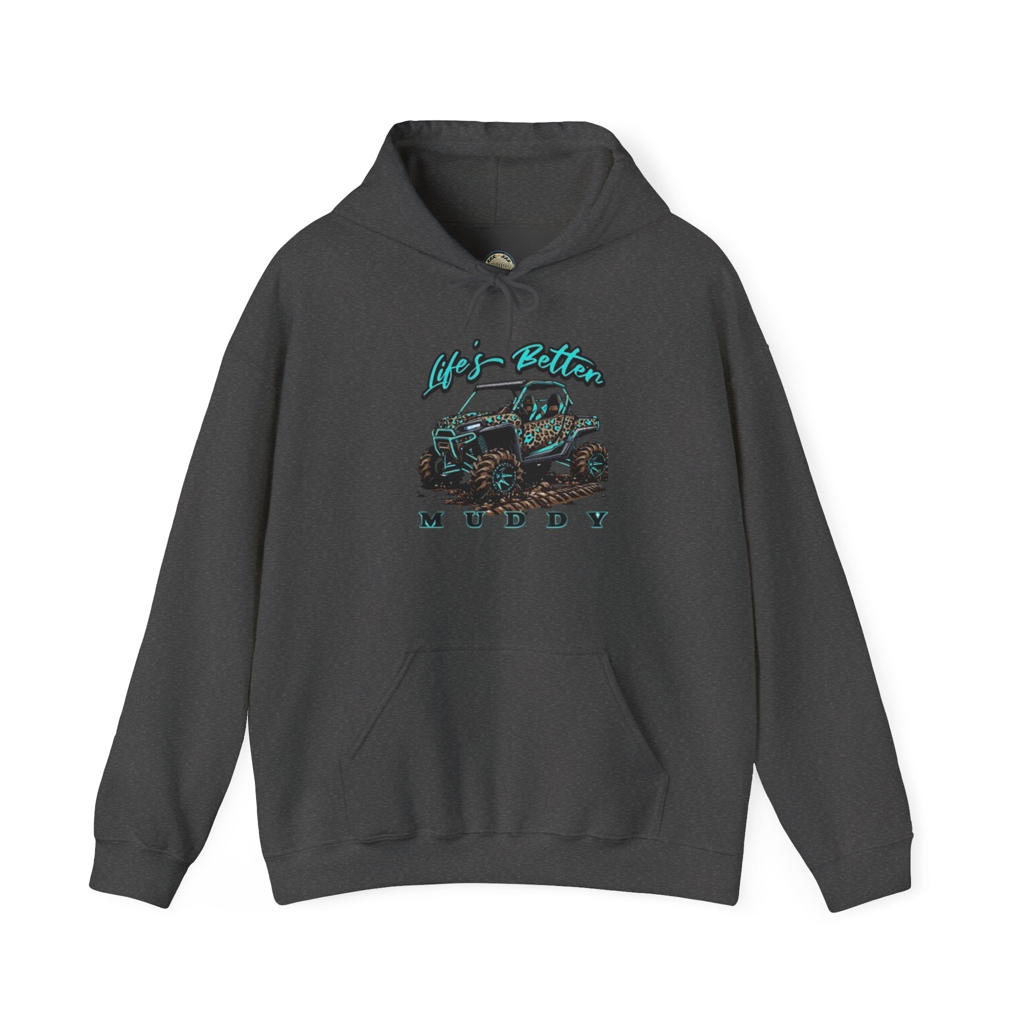 Muddy Off-Road Truck Hoodie — Life's Better Muddy Graphic Pullover
