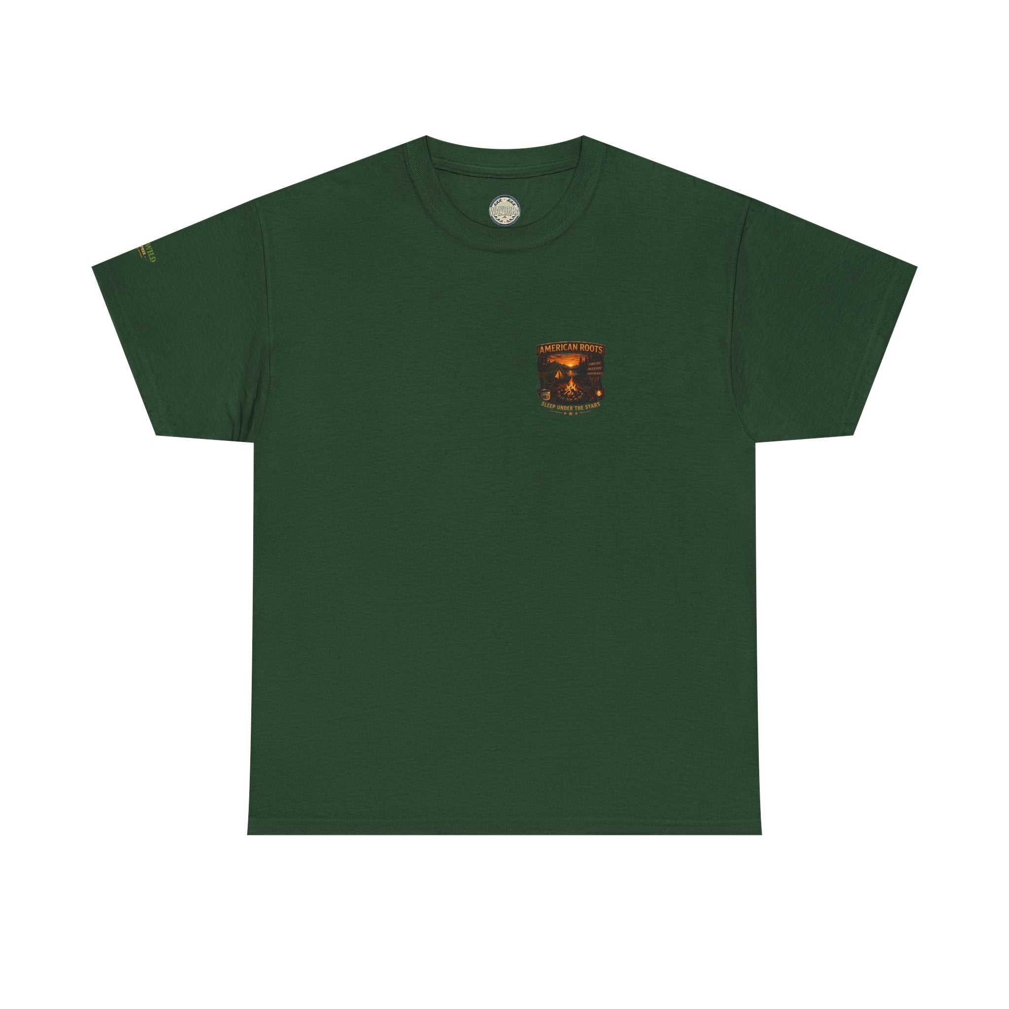 Camping T-Shirt — "American Roots: Sleep Under the Stars" Outdoor Tee