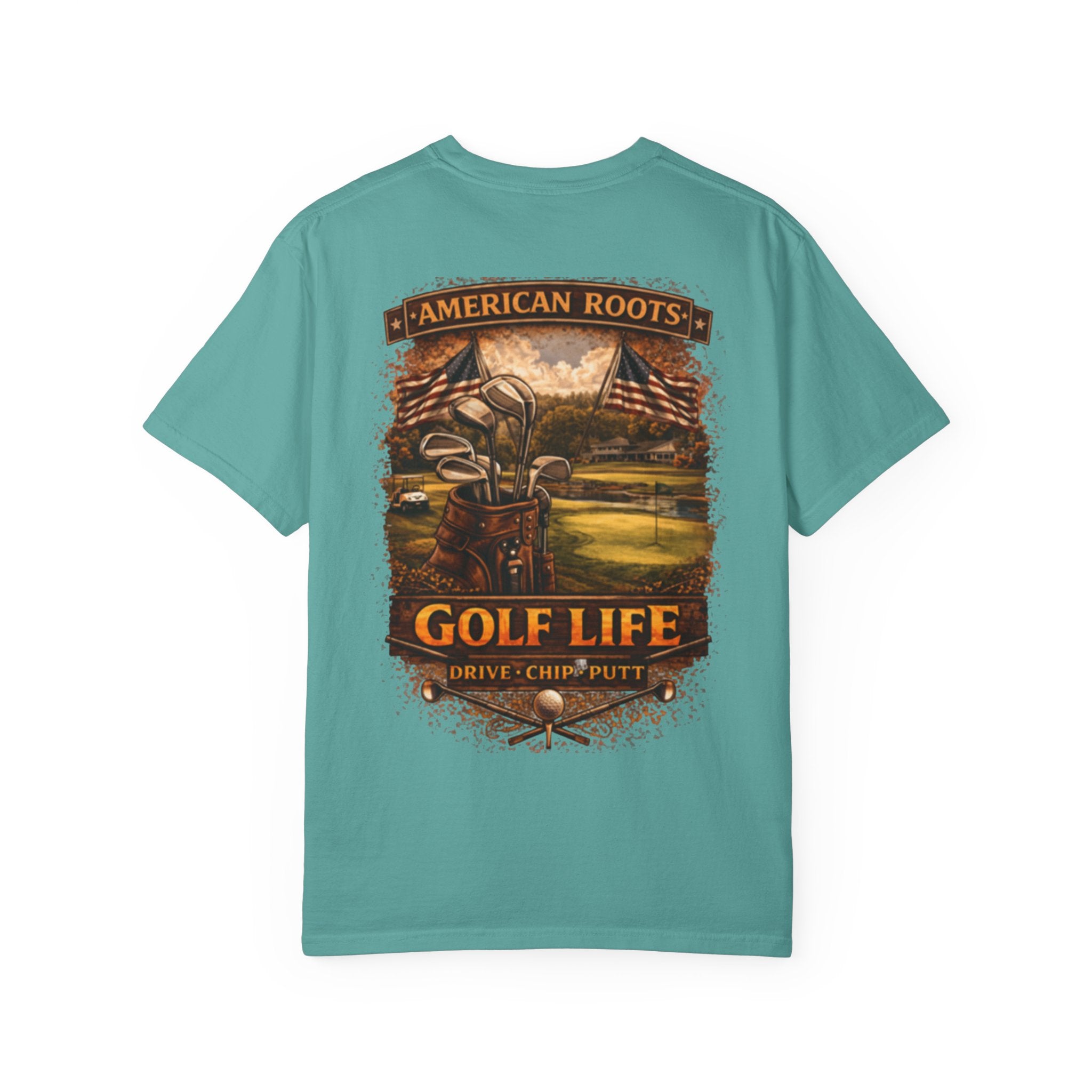 Golf Life T‑Shirt — "American Roots" Vintage Golf Scene Tee