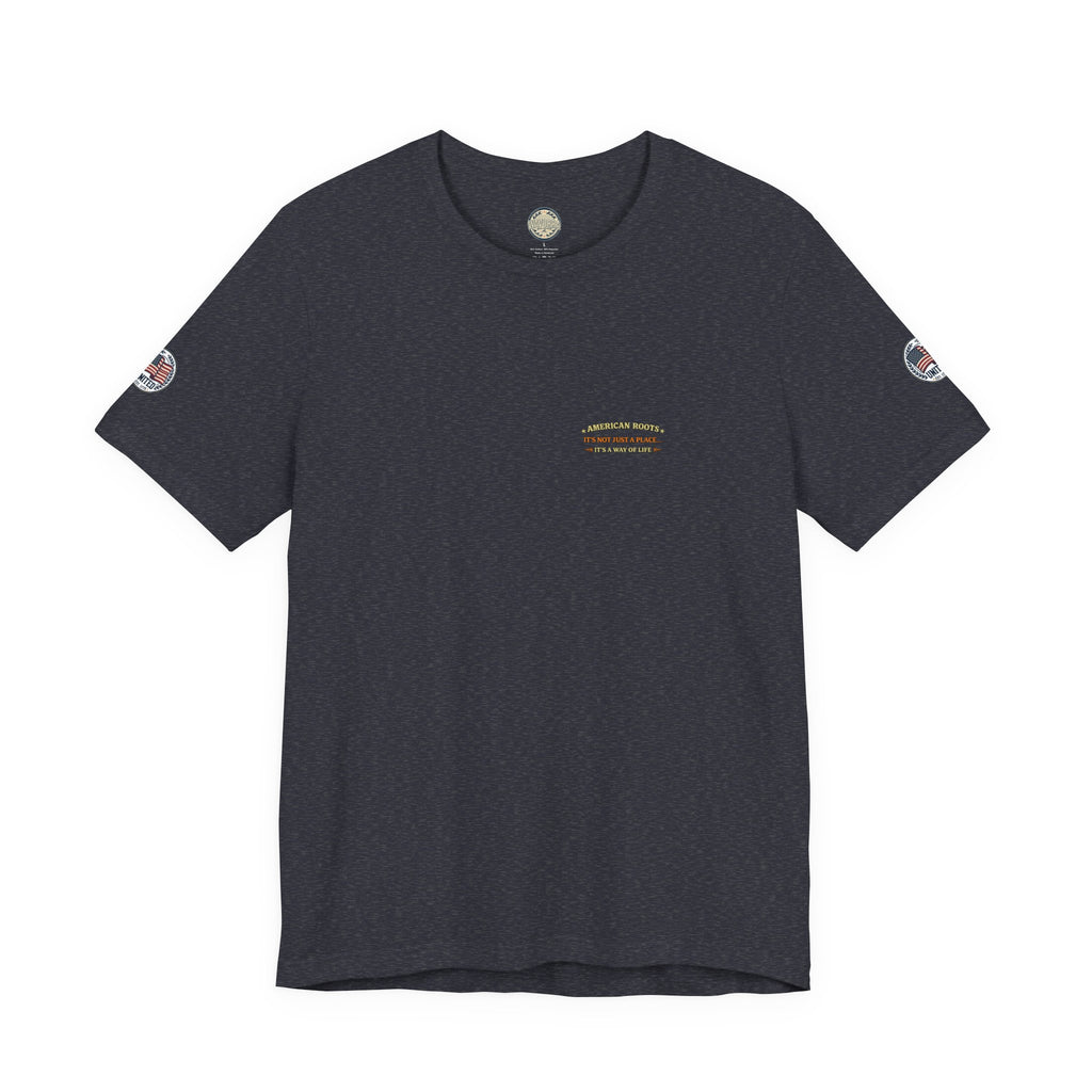 Deer Camp Graphic Tee — American Roots Hunting Cabin T‑Shirt