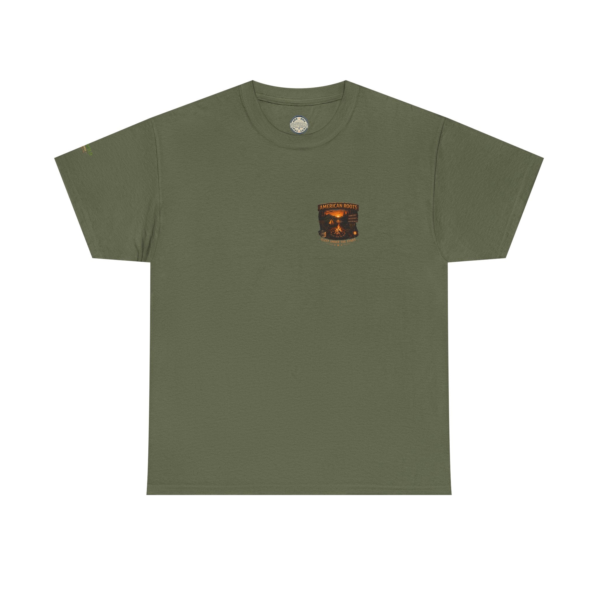 Camping T-Shirt — "American Roots: Sleep Under the Stars" Outdoor Tee