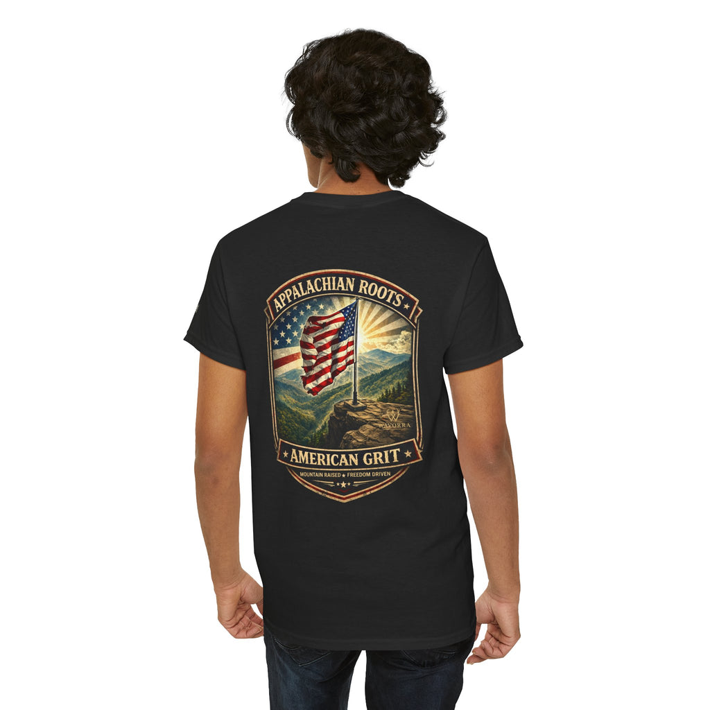Appalachian Roots T‑Shirt — American Grit Flag Graphic Tee