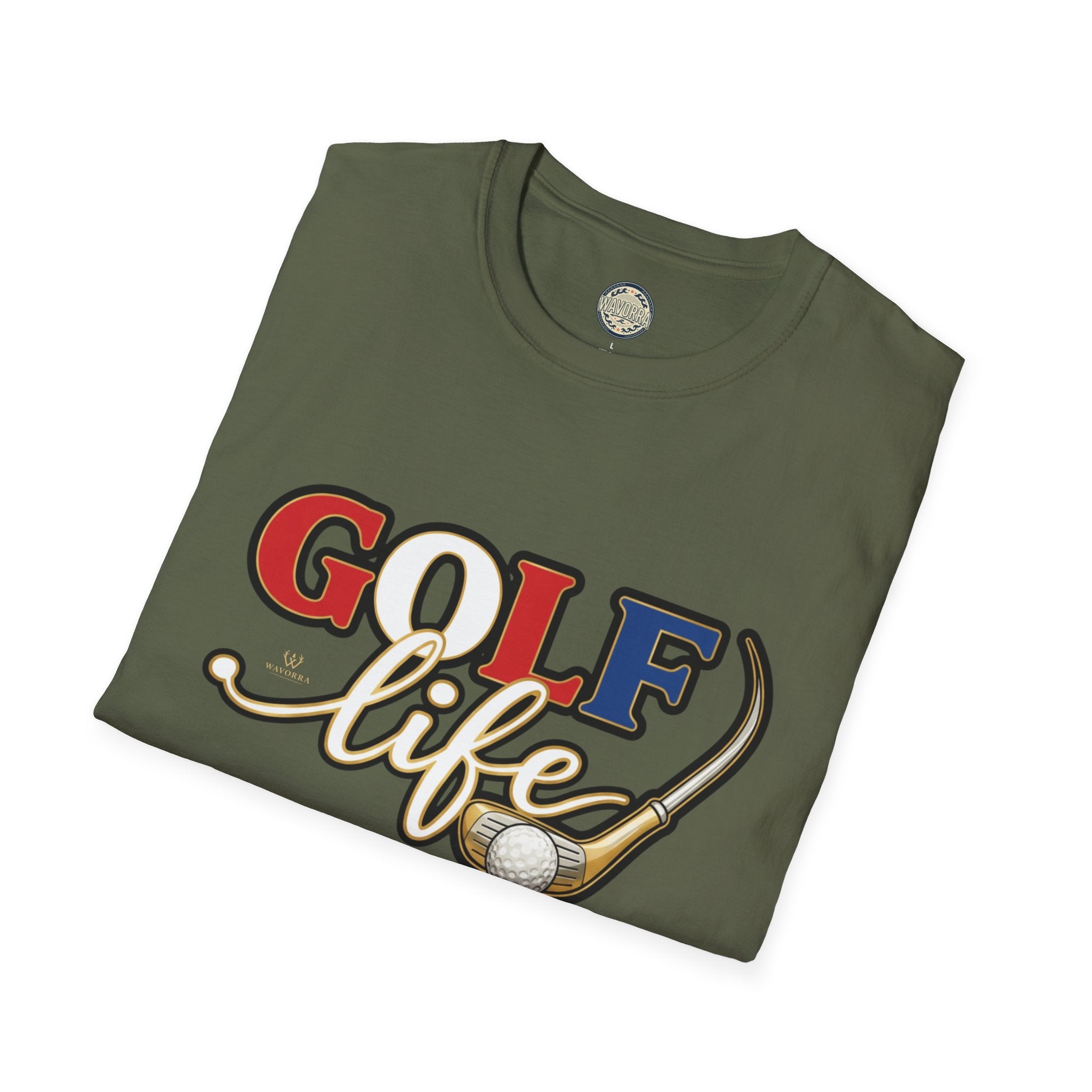 Golf Life T-Shirt — Retro Golf Club & Ball Design