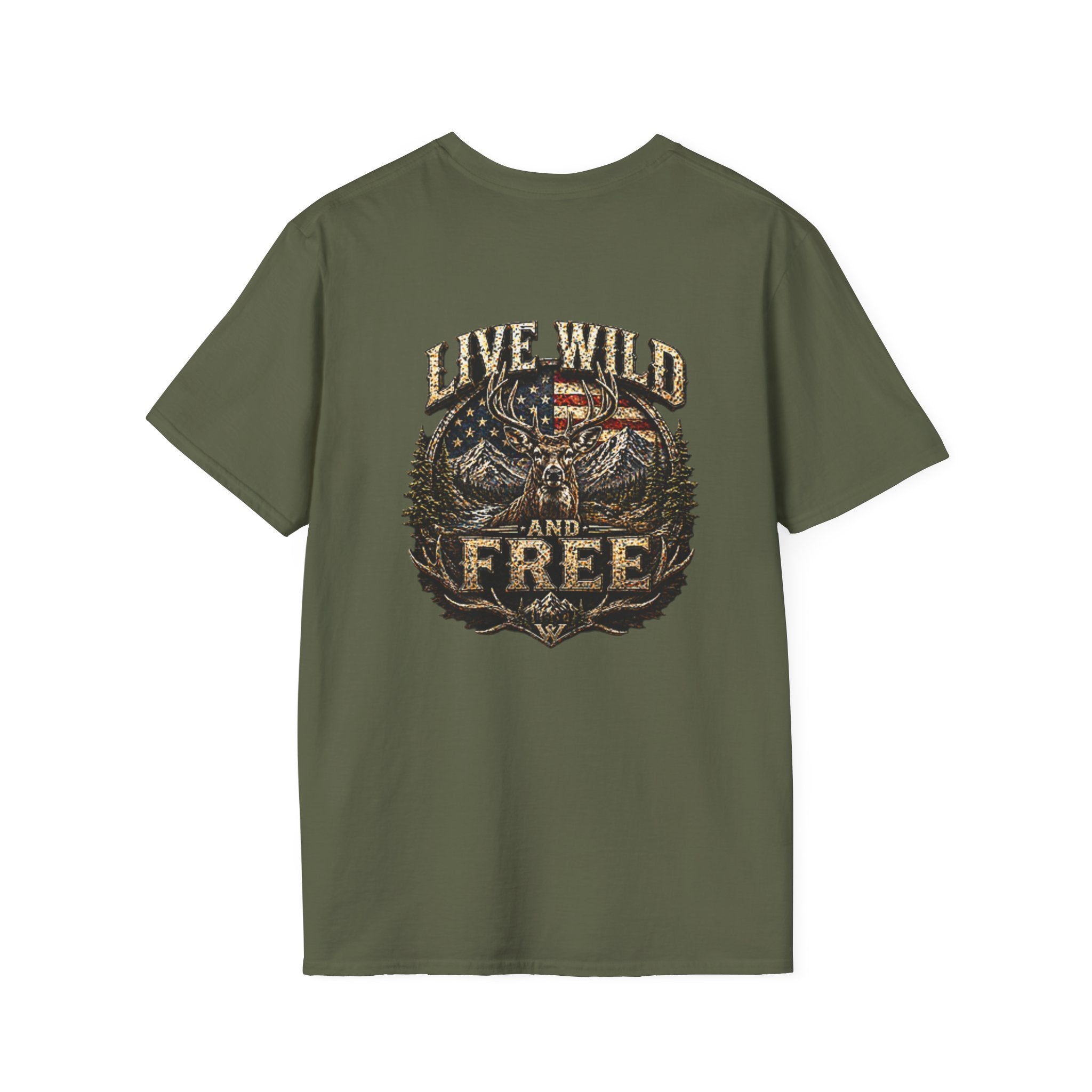 Live Wild and Free T-Shirt — American Eagle Wilderness Graphic Tee