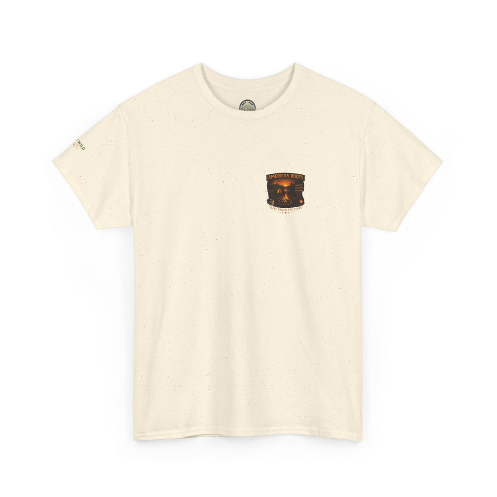 Camping T-Shirt — "American Roots: Sleep Under the Stars" Outdoor Tee
