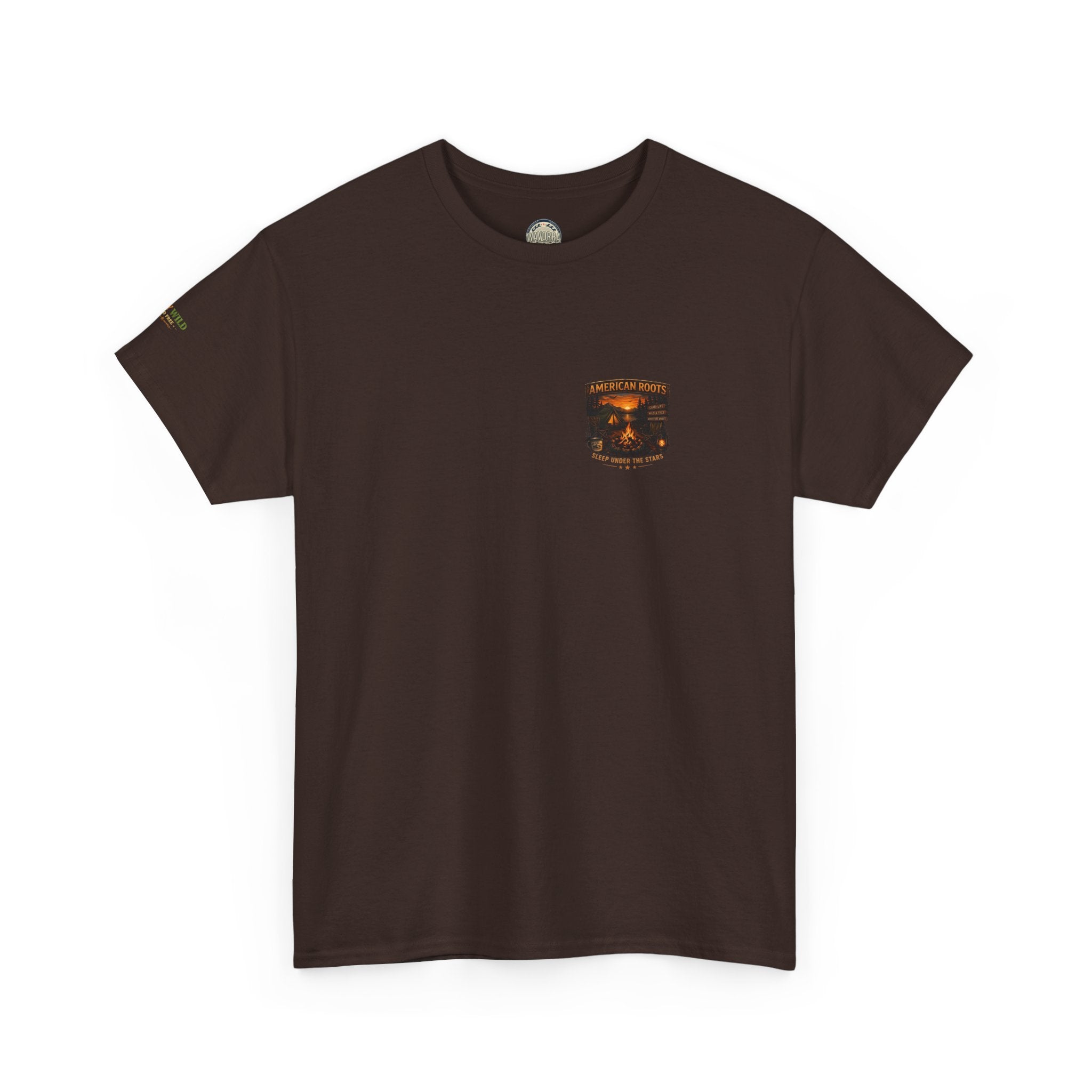 Camping T-Shirt — "American Roots: Sleep Under the Stars" Outdoor Tee