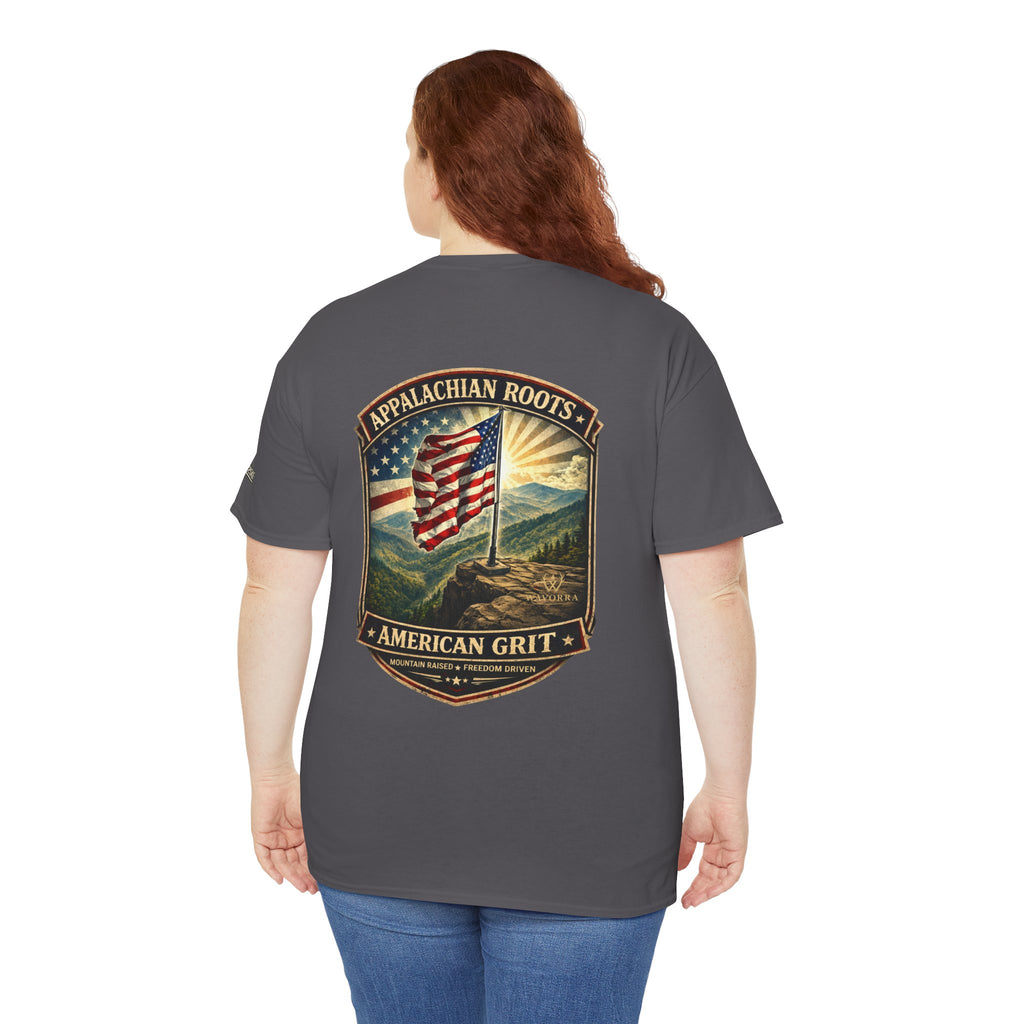 Appalachian Roots T‑Shirt — American Grit Flag Graphic Tee