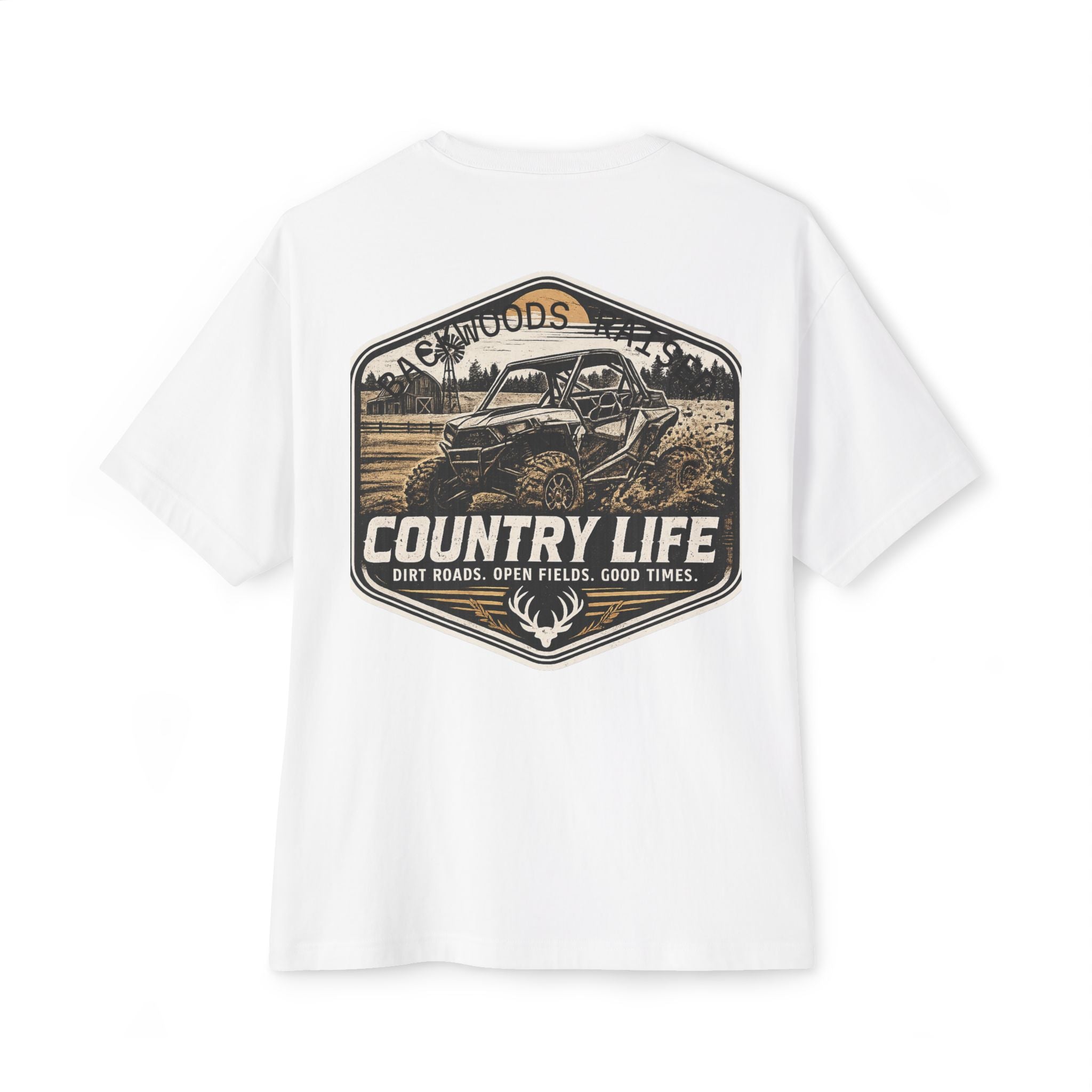 Country Life Tee — "Backwoods Raised" Graphic Shirt
