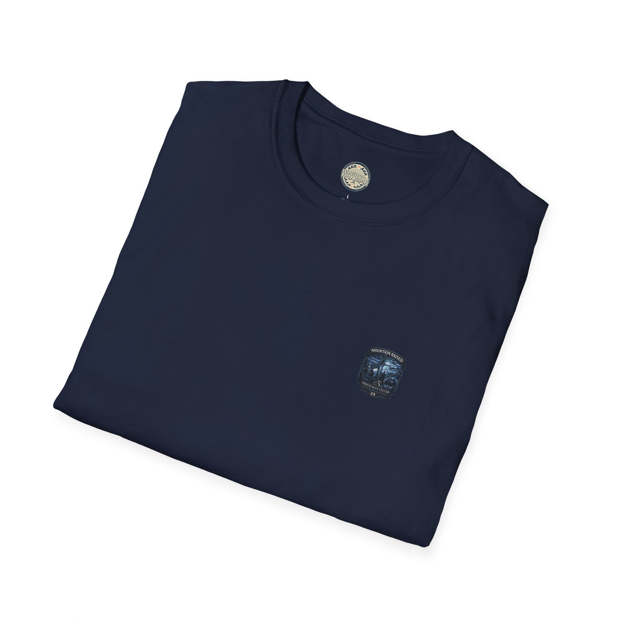 Mountain Raised T-Shirt — Proud Blue Collar Workwear Graphic