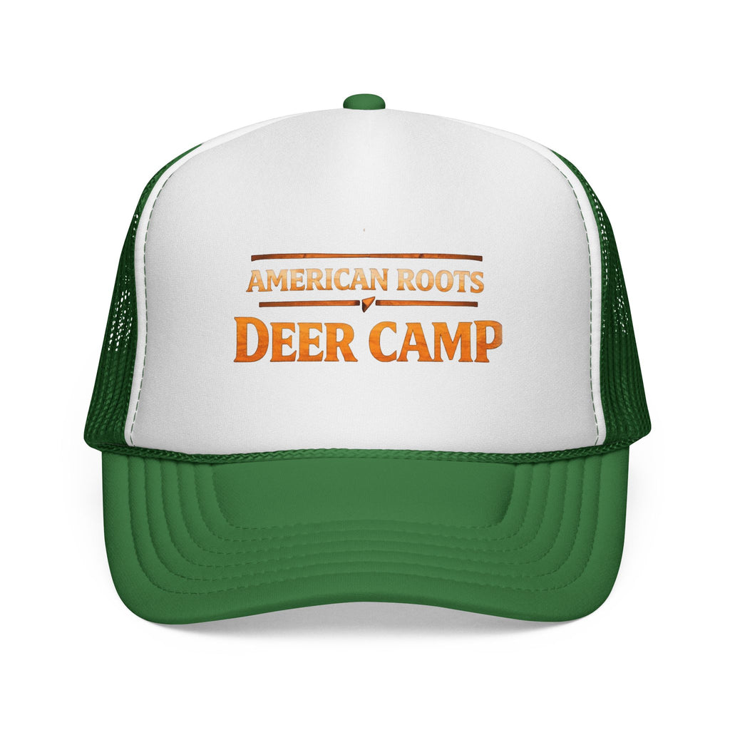 Deer Camp Trucker Hat — "American Roots" Vintage Hunting Cap