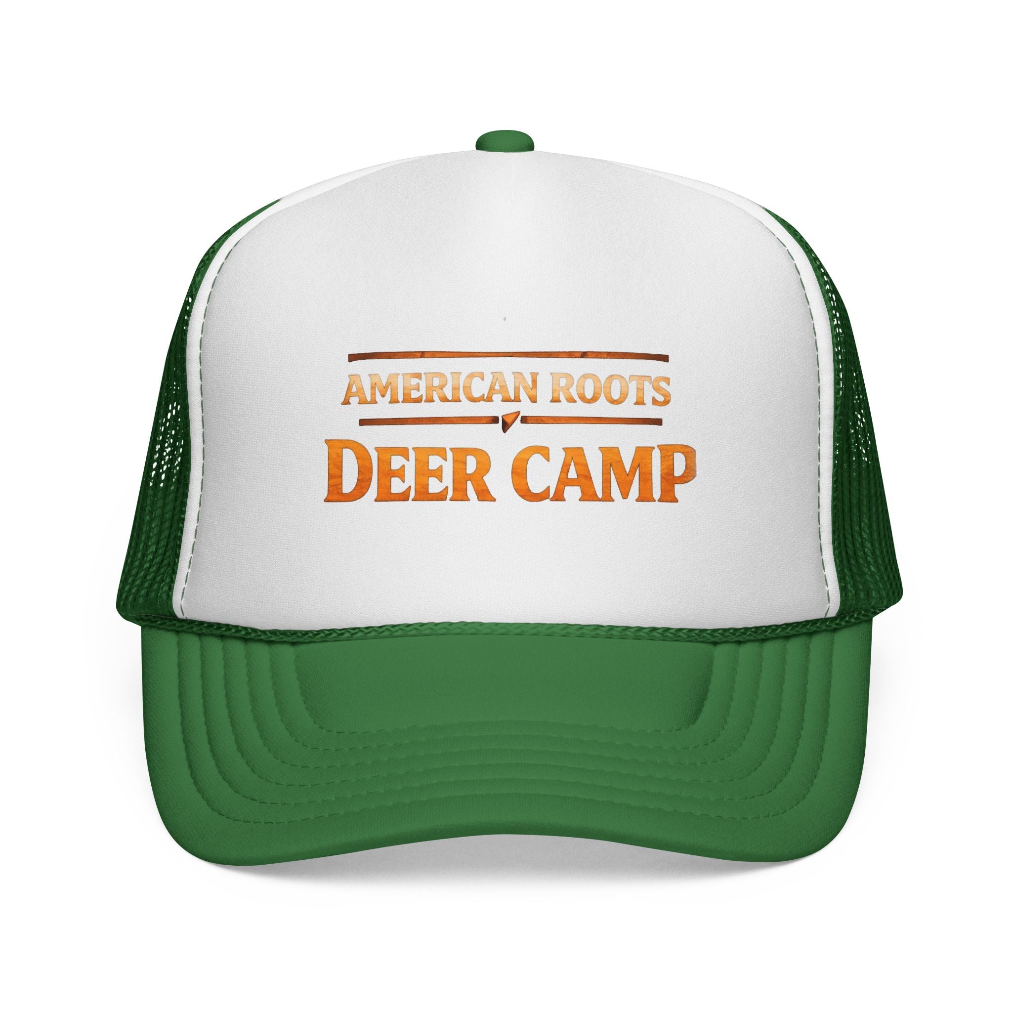 Deer Camp Trucker Hat — "American Roots" Vintage Hunting Cap