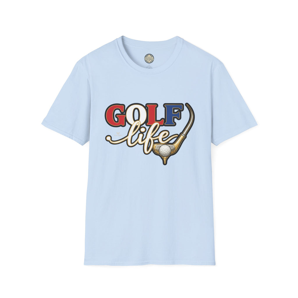 Golf Life T-Shirt — Retro Golf Club & Ball Design