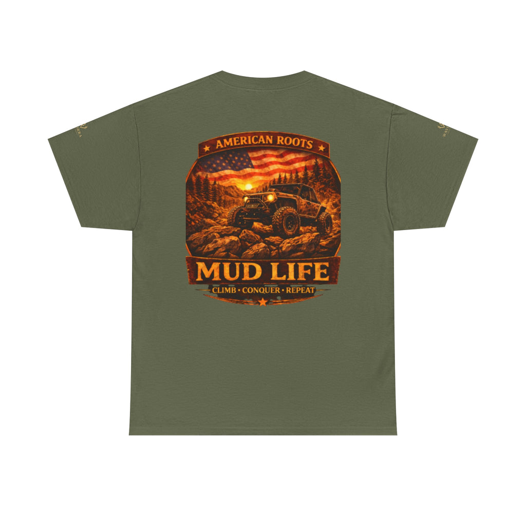 Mud Life Off-Road T-Shirt — American Roots 4x4 Jeep Mudding Graphic Tee