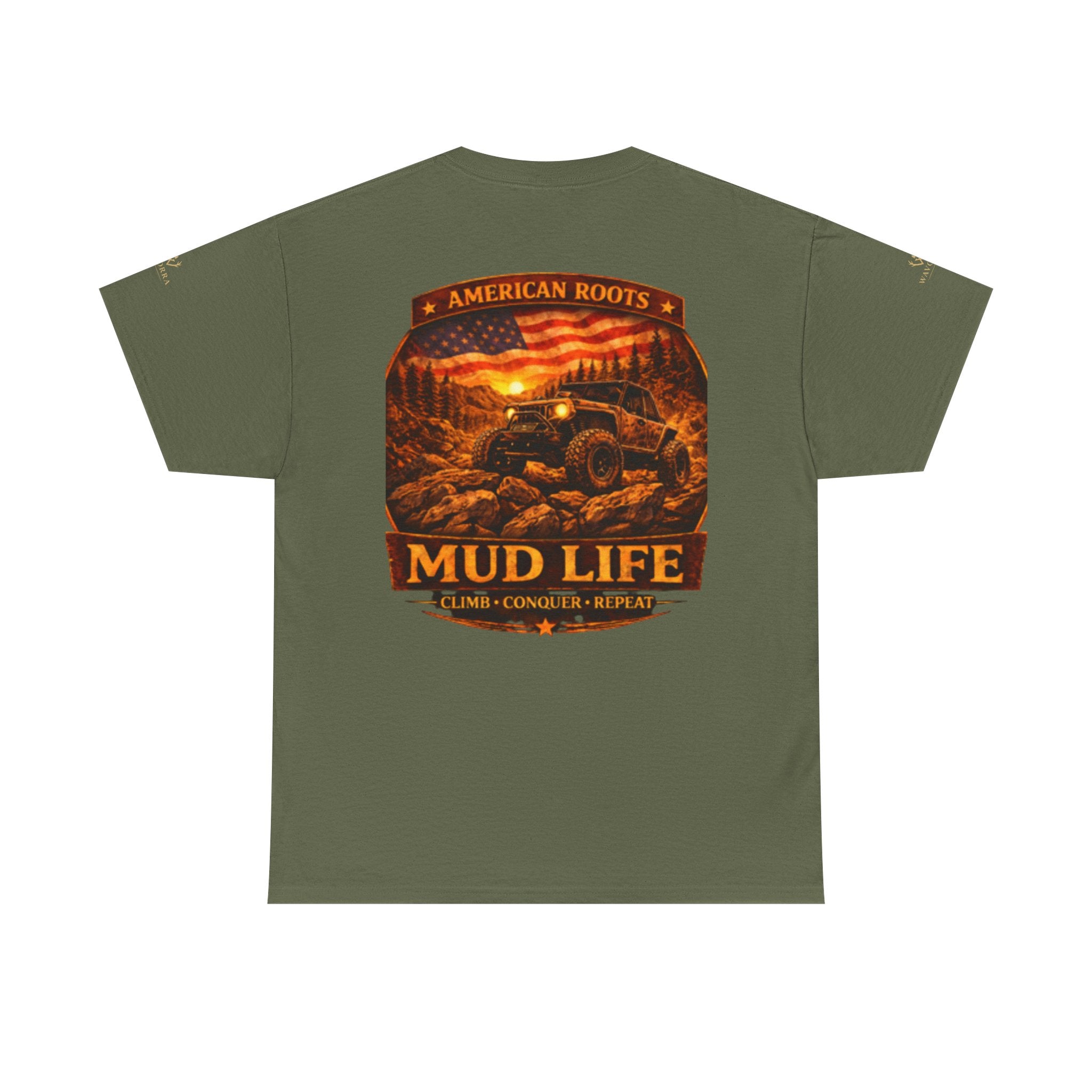 Mud Life Off-Road T-Shirt — American Roots 4x4 Jeep Mudding Graphic Tee