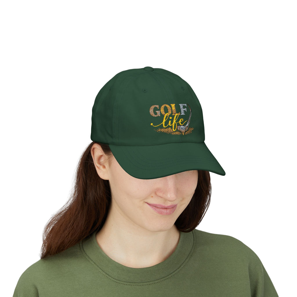 Golf Life Dad Cap — Embroidered Golf Club & Ball Hat