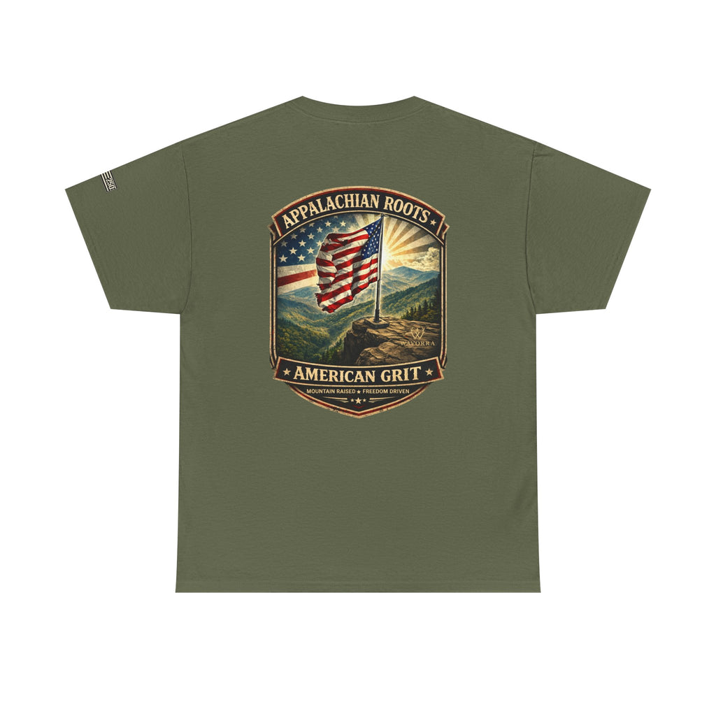 Appalachian Roots T‑Shirt — American Grit Flag Graphic Tee