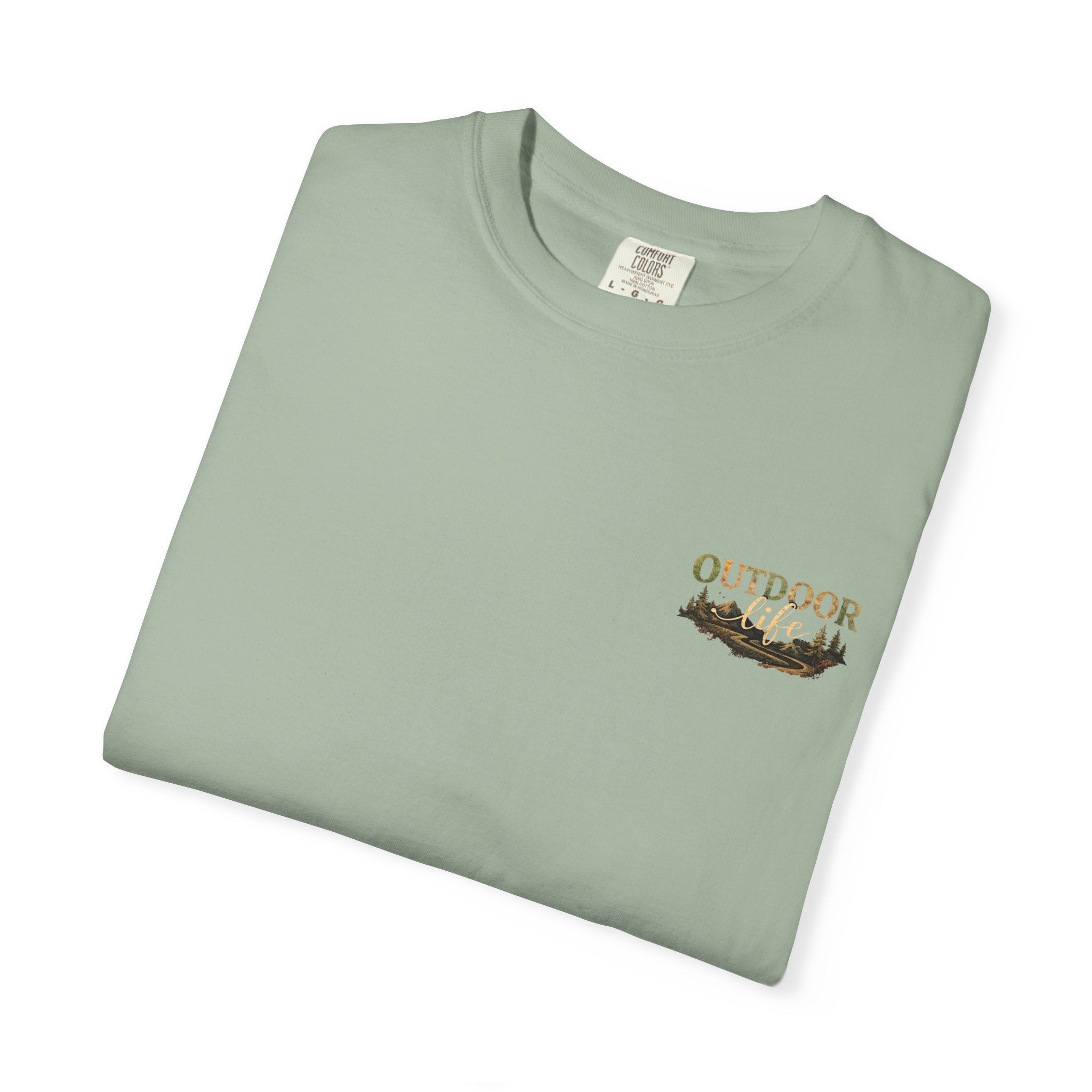Backwoods & Bonfires T-Shirt — Outdoor Campfire Graphic Tee