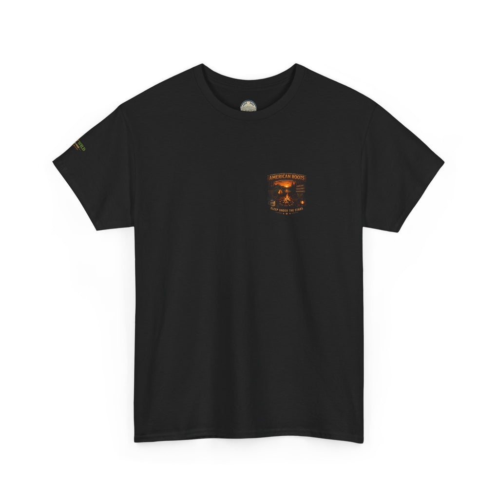 Camping T-Shirt — "American Roots: Sleep Under the Stars" Outdoor Tee