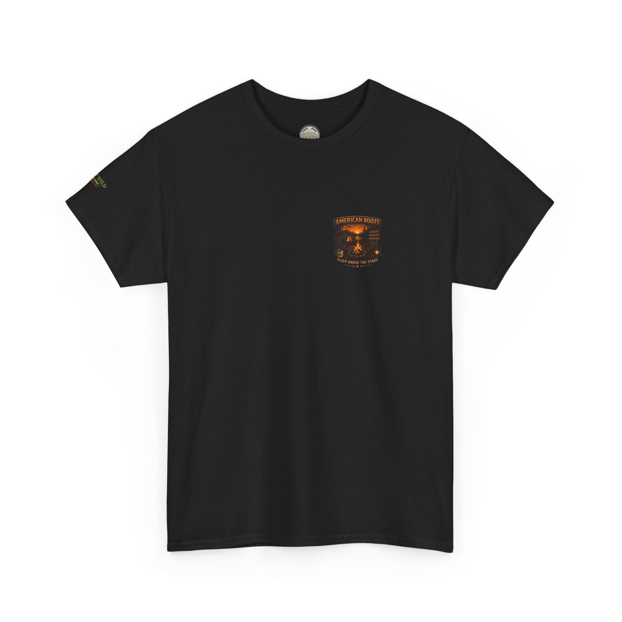 Camping T-Shirt — "American Roots: Sleep Under the Stars" Outdoor Tee