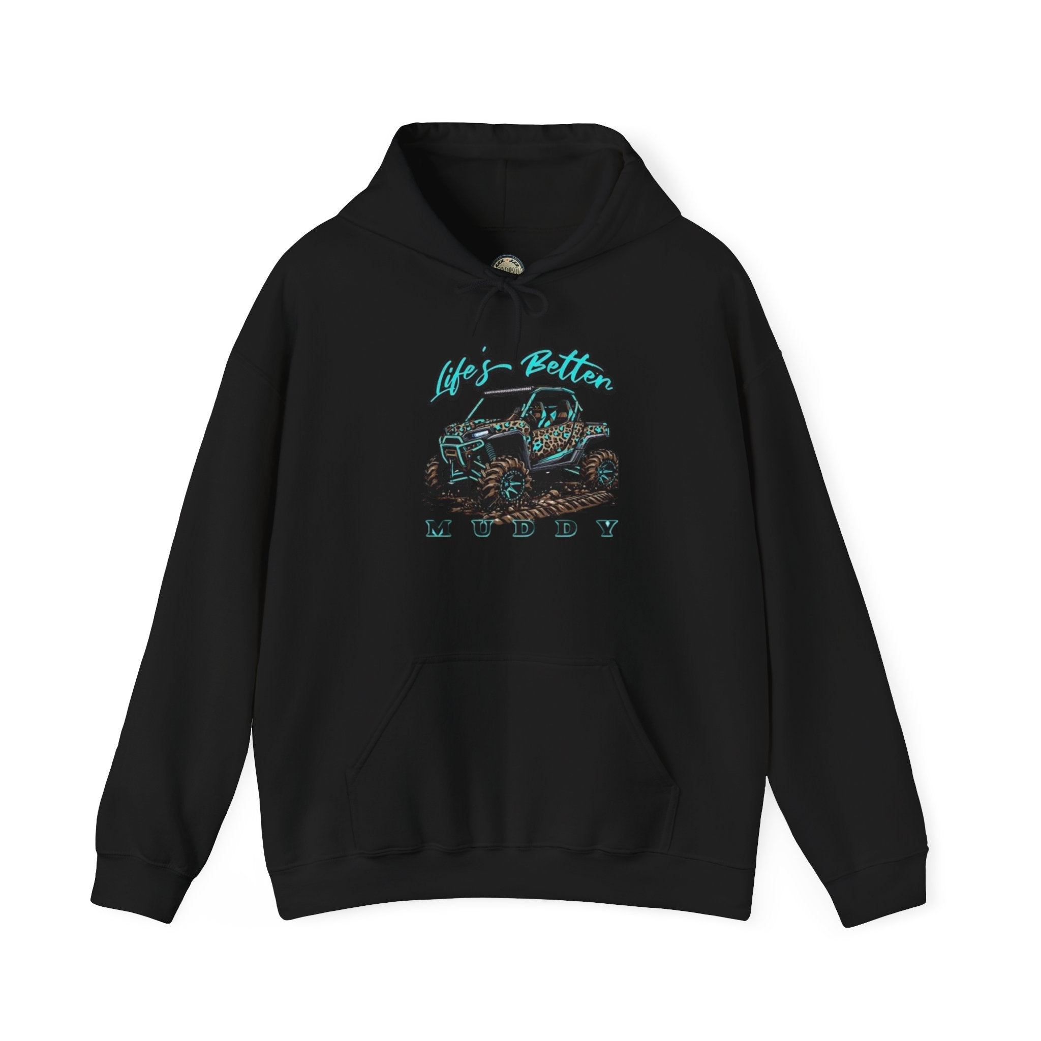 Muddy Off-Road Truck Hoodie — Life's Better Muddy Graphic Pullover