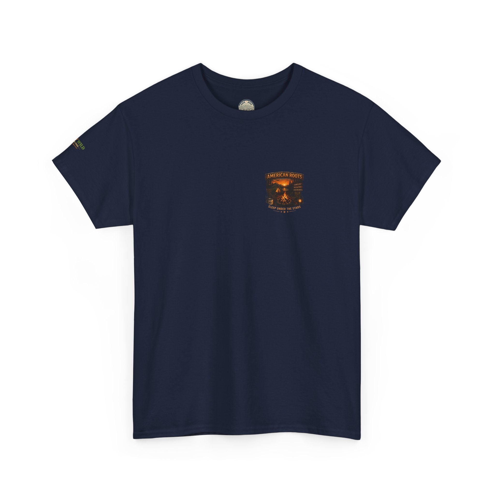 Camping T-Shirt — "American Roots: Sleep Under the Stars" Outdoor Tee