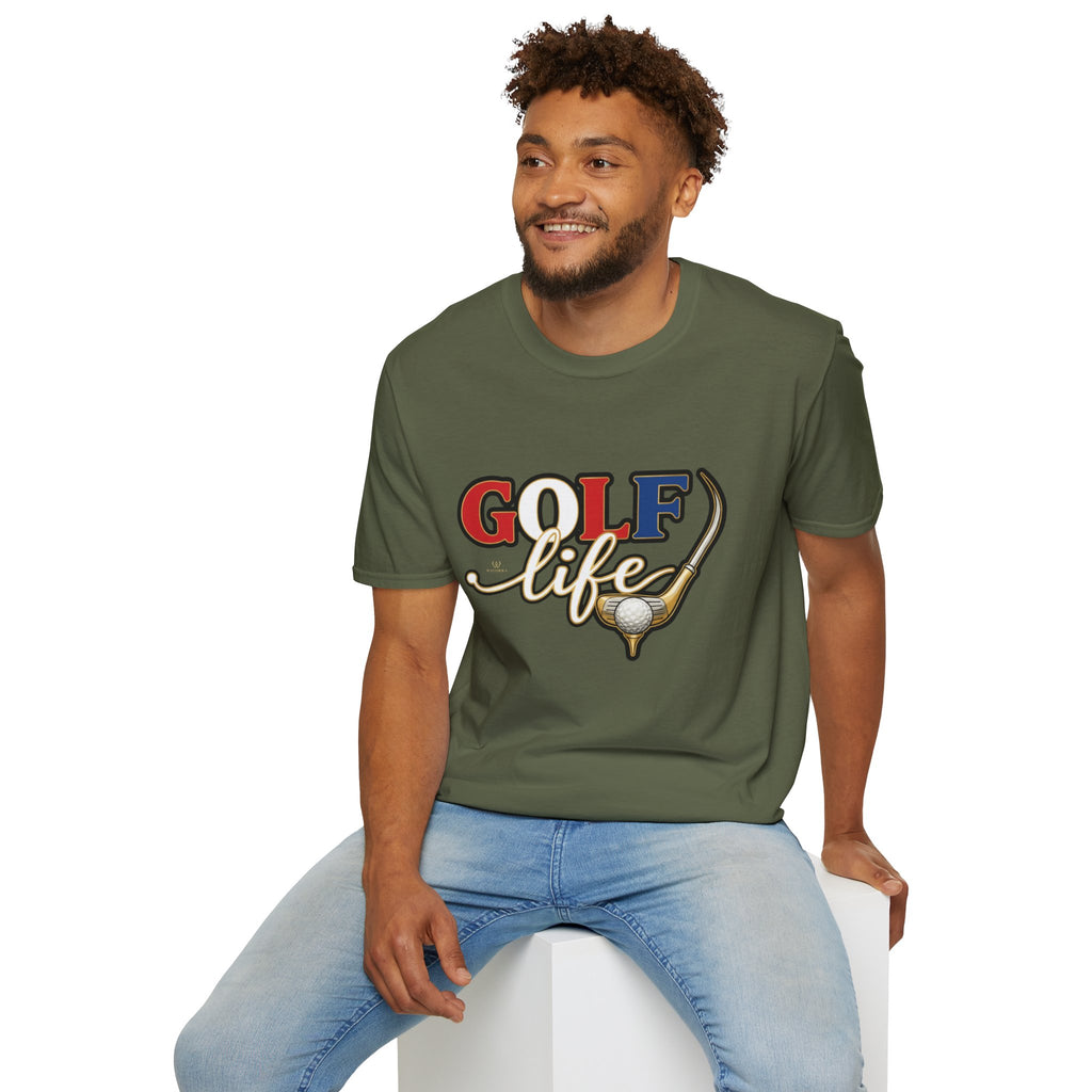 Golf Life T-Shirt — Retro Golf Club & Ball Design