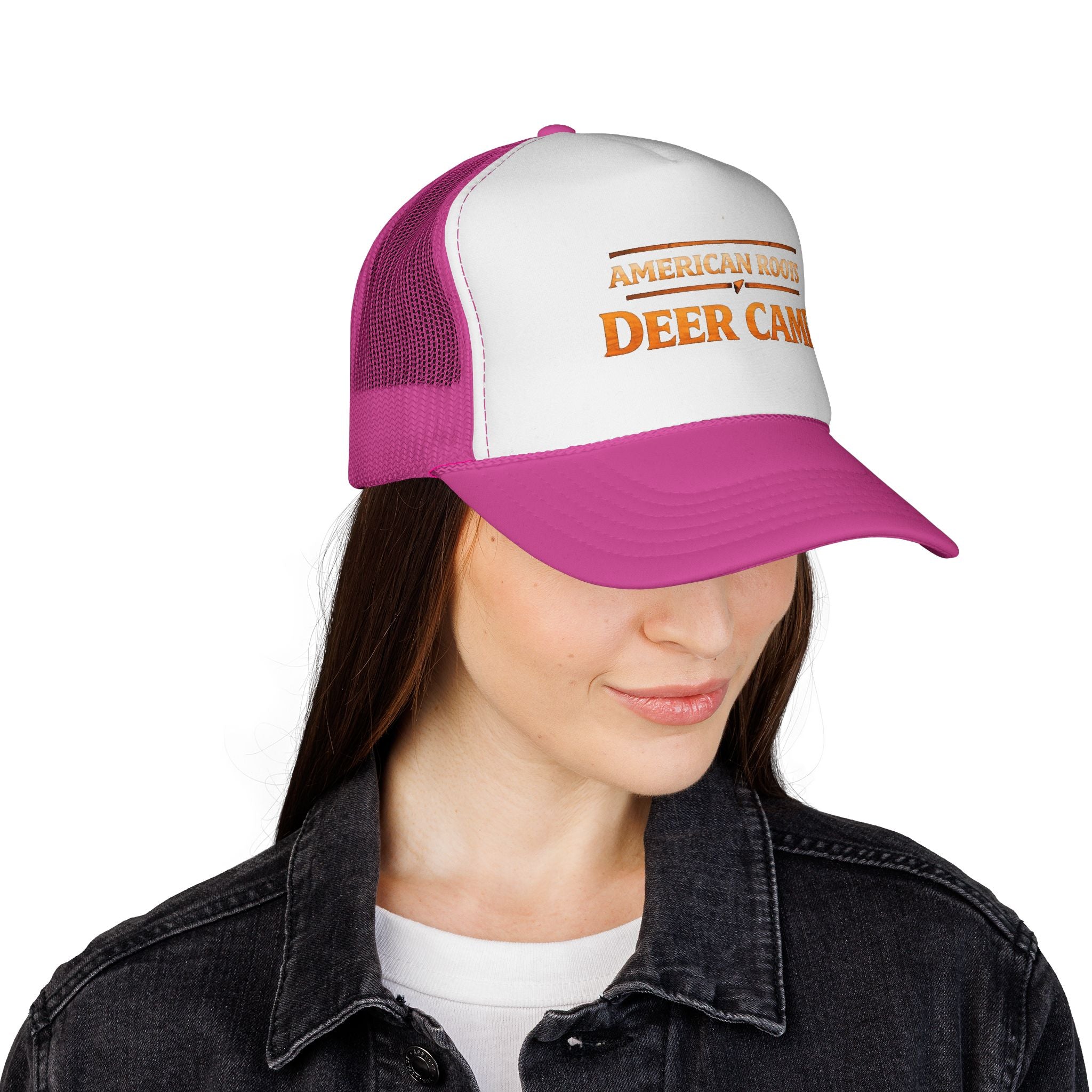 Deer Camp Trucker Hat — "American Roots" Vintage Hunting Cap