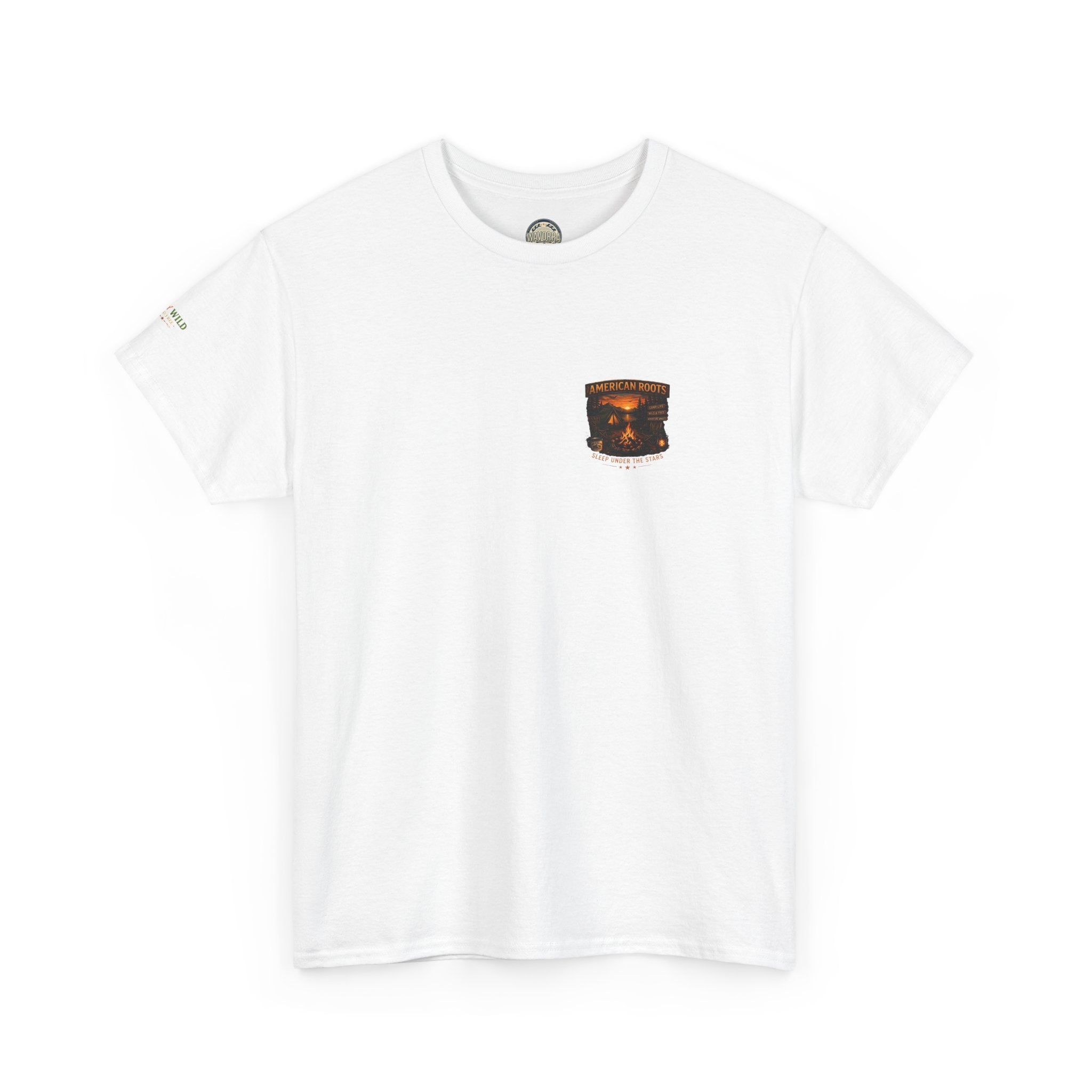 Camping T-Shirt — "American Roots: Sleep Under the Stars" Outdoor Tee