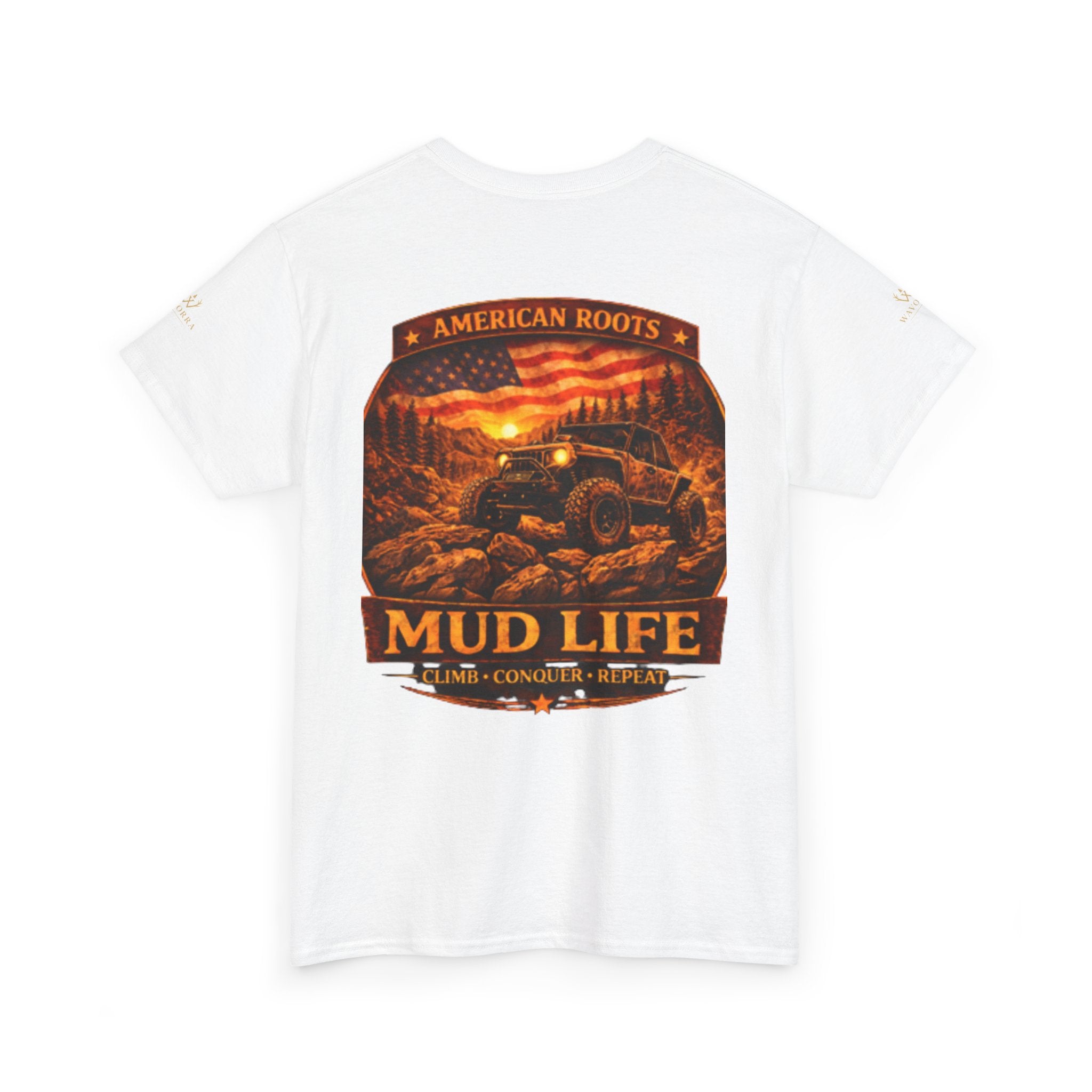 Mud Life Off-Road T-Shirt — American Roots 4x4 Jeep Mudding Graphic Tee
