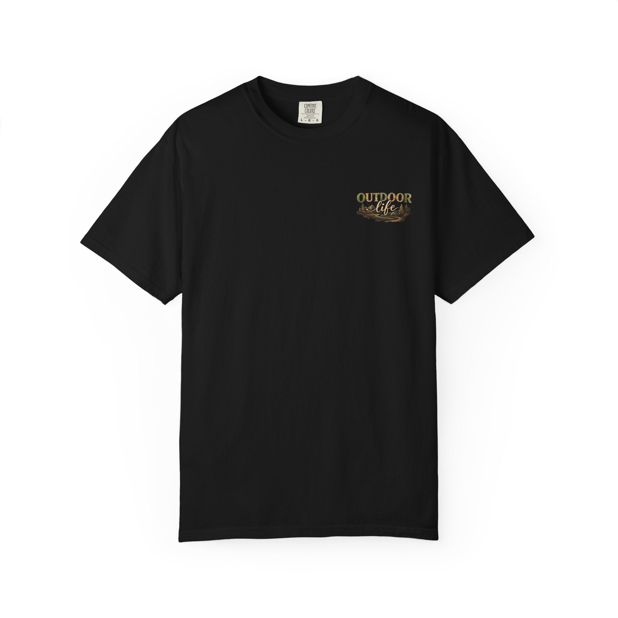 Backwoods & Bonfires T-Shirt — Outdoor Campfire Graphic Tee