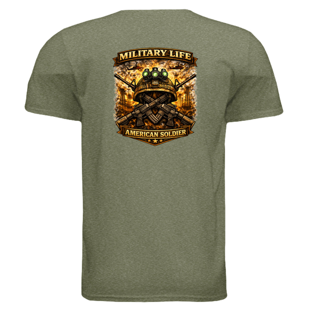 HEATHER MILITARY GREEN - G640 - BACK