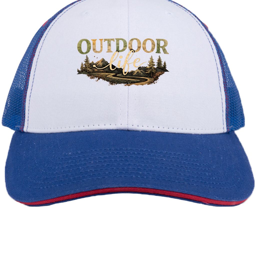White/ Royal/ Red - S102 - FRONT